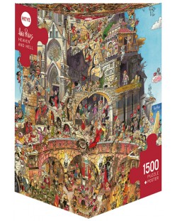 Puzzle Heye od 1500 dijelova - Pakao i Raj, Hugo Prades