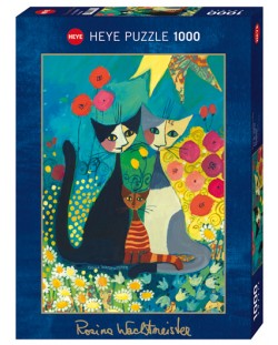 Puzzle Heye od 1000 dijelova - Krevet u cvijeća, Rosina Wachtmeister