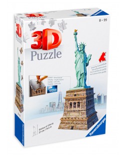 3D slagalica Ravensburger od 108 dijelova - Kip slobode