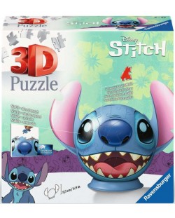 3D Slagalica Ravensburger od 72 dijela - Stitch s ušima