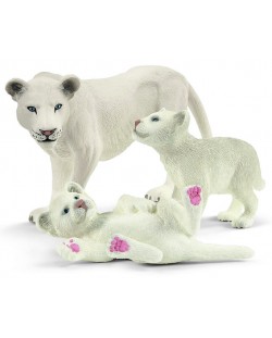 Set figurica Schleich Wild Life - Bijela lavica majka s mladima