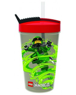 Šalica sa slamkom Lego - Ninjago Lloyd, 500 ml