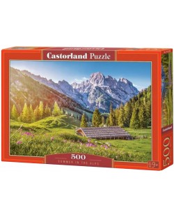 Puzzle Castorland od 500 dijelova - Ljeto u Alpama