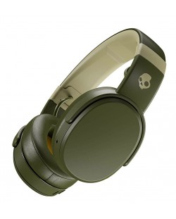 Slušalice s mikrofonom Skullcandy - Crusher Wireless, moss/olive/yellow