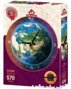 Slagalica-sat Art Puzzle od 570 dijelova - Vrijeme u svijetu