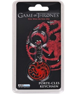 Privjesak za ključeve ABYstyle Television: Game of Thrones - Targaryen (black & red)
