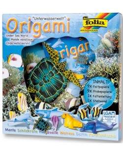 Kreativni komplet za origami Folia - Životinjski svijet, podvodni svijet