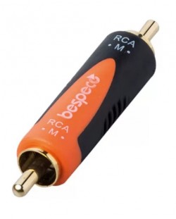 Adapter Bespeco - SLAD325, RCA - RCA, crno/narančasti