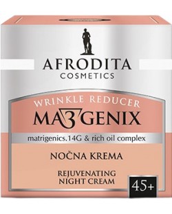 Afrodita Ma3genix Zatežuća noćna krema, 45+, 50 ml