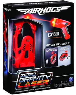 Set za igru Spin Master Air Hogs - Autić Zero Gravity Laser, crveni