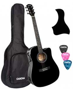 Akustična gitara Cascha - Student Series CGA100-BK, crna