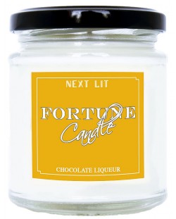 Mirisna svijeća sa skrivenom porukom Next Lit Fortune Candle - Čokoladni liker, na engleskom
