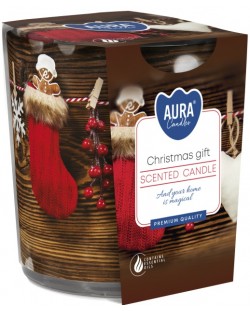 Mirisna svijeća u čaši Bispol Aura - Christmas Gift, 100 g