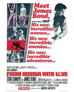 Umjetnički otisak Pyramid Movies: James Bond - From Russia With Love One-Sheet
