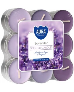 Mirisne čajne svijeće Bispol Aura - Lavender, 18 komada