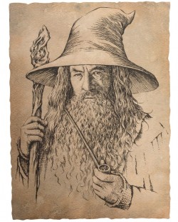 Umjetnički otisak Weta Movies: Lord of the Rings - Portrait of Gandalf the Grey