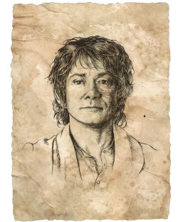 Umjetnički otisak Weta Movies: Lord of the Rings - Portrait  of Bilbo Baggins