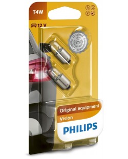Auto žarulje Philips - 12V, T4W, BA9s, 2 komada