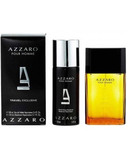 Azzaro Set Pour Homme - Toaletna voda i Dezodorans u spreju, 100 + 150 ml