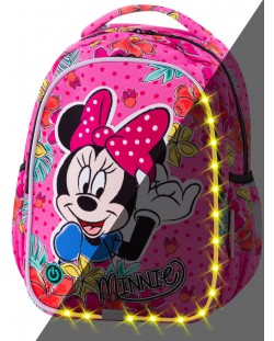 Školski svjetleći LED ruksak Cool Pack Joy S - Minnie Mouse Tropical