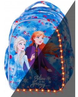 Školski svjetleći LED ruksak Cool Pack Joy S - Frozen 2, tamnoplavi