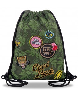 Sportska torba s vezama Cool Pack Sprint Badges G - Zelena