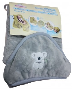 Deka za autosjedalicu Baby Matex - Koala, 95 x 95 cm, siva