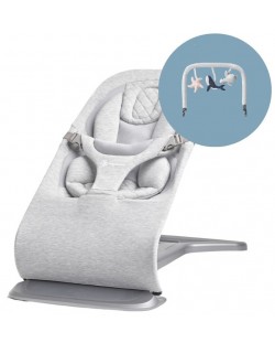Ležaljka za bebe 3 u 1 Ergobaby - Evolve Light Gray