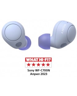 Bežične slušalice Sony - WF-C700N, TWS, ANC, ljubičaste