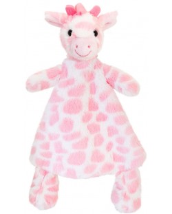 Igračka za bebu Keel Toys - Žirafa za maženje, 25 cm, roza