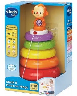 Igračka za bebe Vtech - Interaktivni prstenovi za nizanje