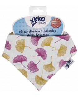 Bandana za bebe od organskog pamuka Xkko - Gingko