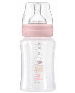 Bočica za bebe KikkaBoo Hippo Dreams - РР, 240 ml, ružičasta