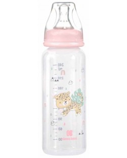 Bočica za bebe KikkaBoo Savanna - РР, 240 ml, ružičasta