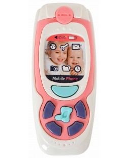 Moni Dječji telefon s gumbima K999-72B ružičasti