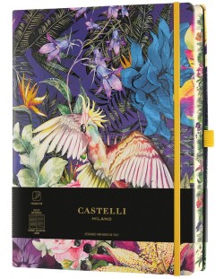 Bilježnica Castelli Eden - Cocktail, 13 x 21 cm, na linije