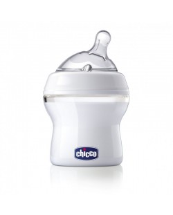 Bočica za bebe Chicco - Natural Feeling, silikonski sisač, 1 kap, 150 ml