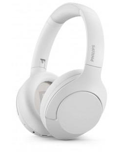 Bežične slušalice Philips - TAH8506WT/00, ANC, bijele
