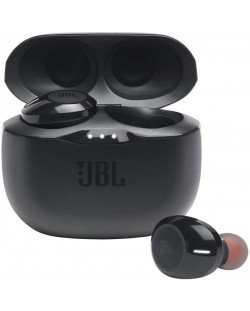 Bežične slušalice s mikrofonom JBL - T125TWS, crne