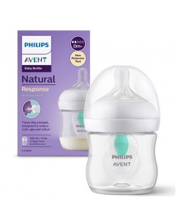 Bočica za bebe Philips Avent - Natural Response 3.0, AirFree, sa sisačem 0m+, 125 ml