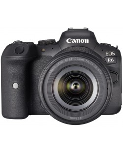 Fotoaparat bez zrcala Canon - EOS R6, RF 24-105mm, f/4-7.1 IS STM, crni