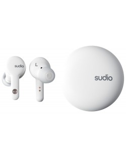 Bežične slušalice Sudio - A2, TWS, ANC, bijele