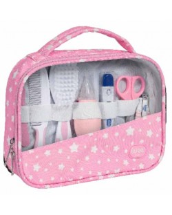 Dječji higijenski pribor s toaletnom torbicom Wee Baby - ružičasti