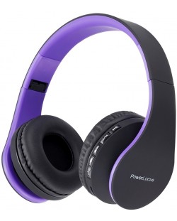 Bežične slušalice PowerLocus - P1, ljubičaste