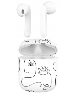 Bežične slušalice T'nB - Exclusiv Art, TWS, bijele/crne
