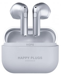 Bežične slušalice Happy Plugs - Hope, TWS, srebrnaste