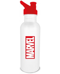 Boca za vodu Pyramid Marvel: Marvel Logo (White), 700 ml