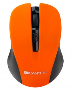 Bežični miš CANYON Mouse CNE-CMSW1 800/1000/1200 dpi, 4 gumba, narančasti