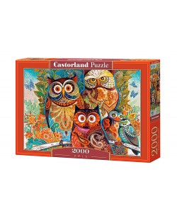 Puzzle Castorland od 2000 dijelova - Sove 