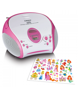 CD player Lenco - SCD-24PK, ružičasti